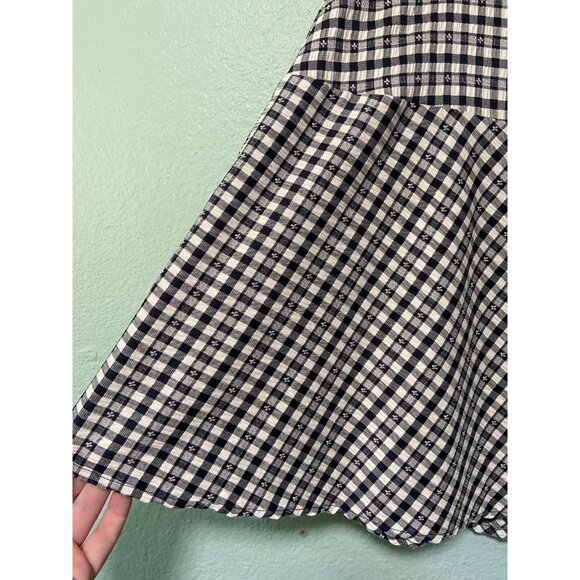 Tommy Hilfiger Women's Navy and White Plaid‎ Skirt Size 12 - Picture 3 of 9
